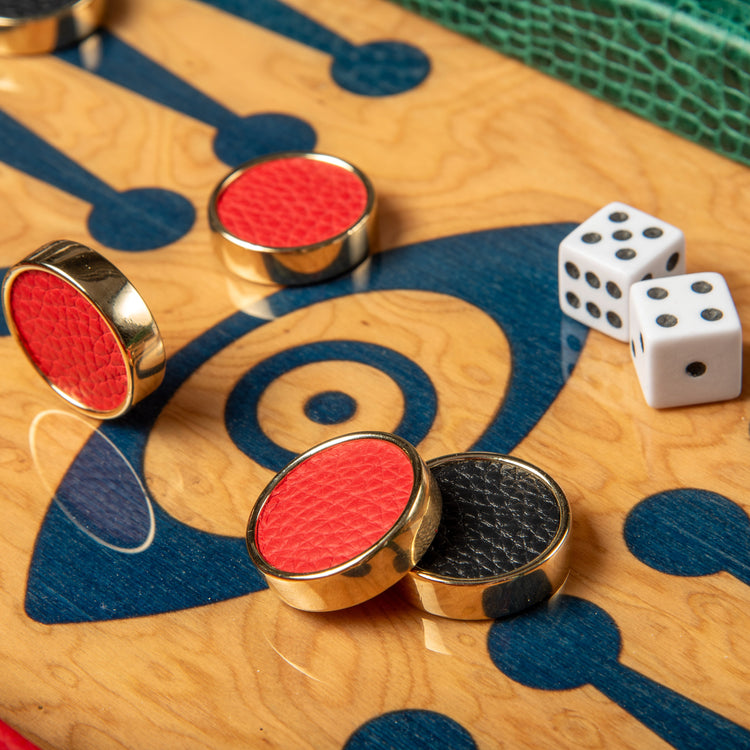 Limited Edition Backgammon Out of Africa (Malachite)