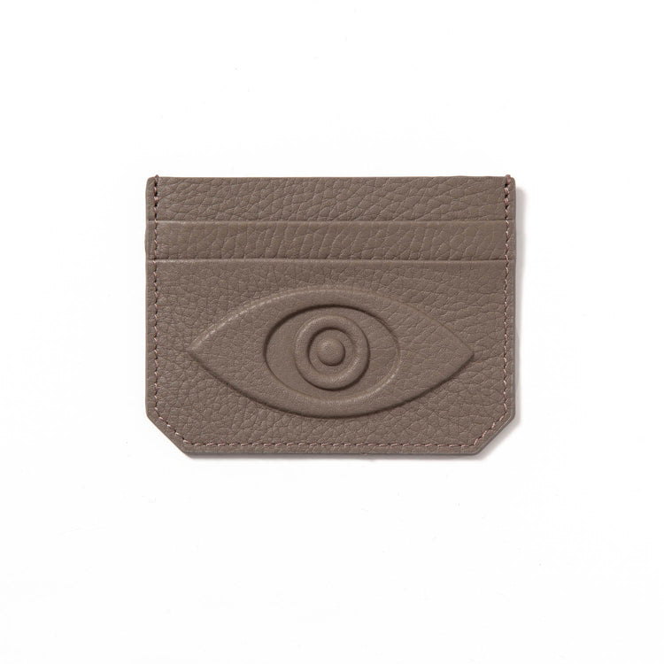 Talisman Credit Card Holder – Embossed Leather Evil Eye