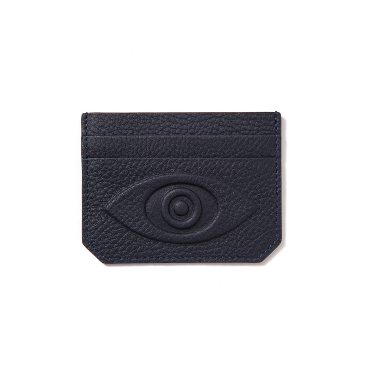Talisman Credit Card Holder – Embossed Leather Evil Eye