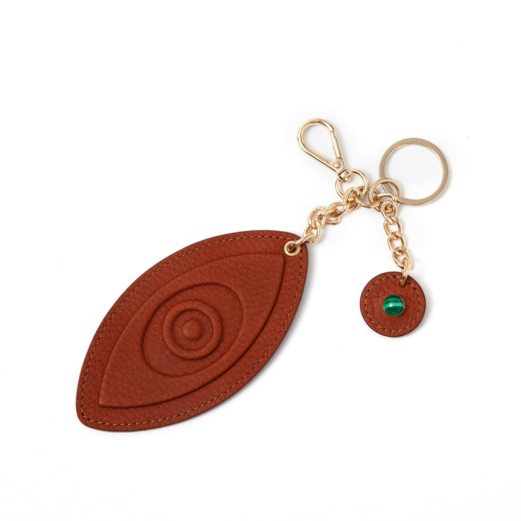 Talisman Keychains Evil Eye Talisman Keychains, handcrafted leather marquetry. %100 Leather
