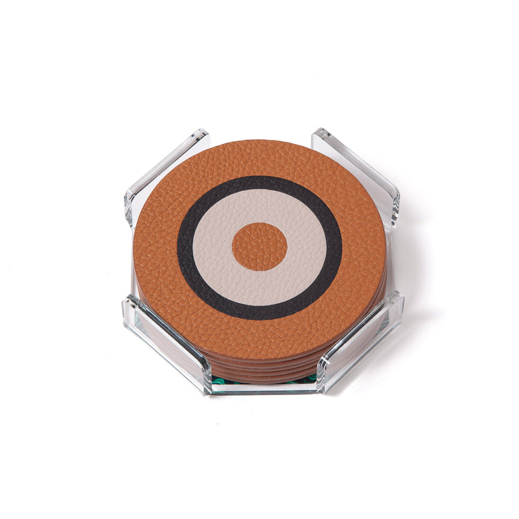 Stella Circle Coasters – Riviera Edition