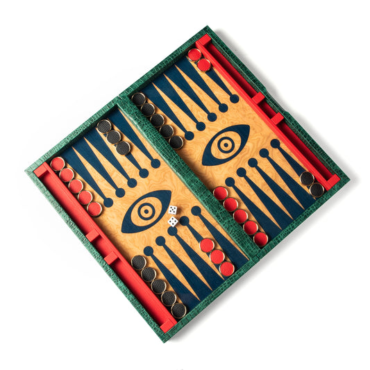 Limited Edition Backgammon Out of Africa (Malachite)