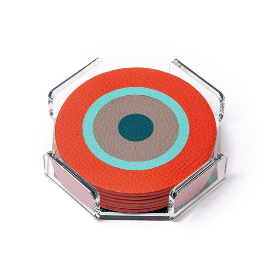 Stella Circle Coasters – Riviera Edition