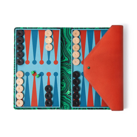Envelope Travel Backgammon - Riviera Edition
