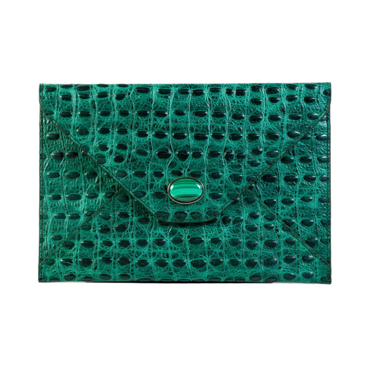 Spotted Envelope Clutch | Sealed with a Kiss - Teal