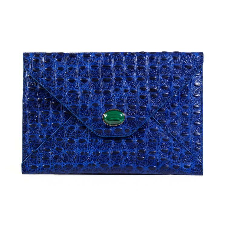 Spotted Envelope Clutch | Sealed with a Kiss - Teal