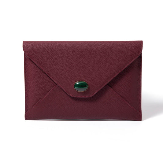 Envelope Clutch | Sealed with a Kiss - Burgundy