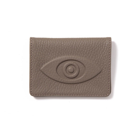 Talisman Mini Wallet – Embossed Leather Evil Eye