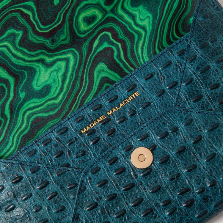 Spotted Envelope Clutch | Sealed with a Kiss - Teal