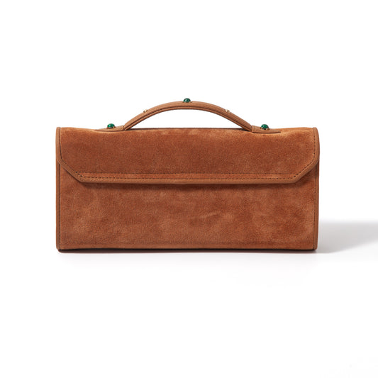 Gem-Set Suede Envelope
