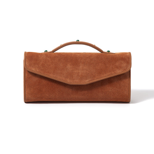 Gem-Set Suede Envelope