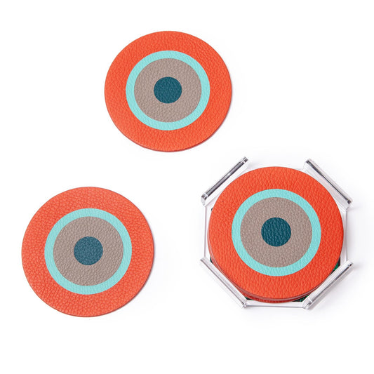 Stella Circle Coasters – Riviera Edition